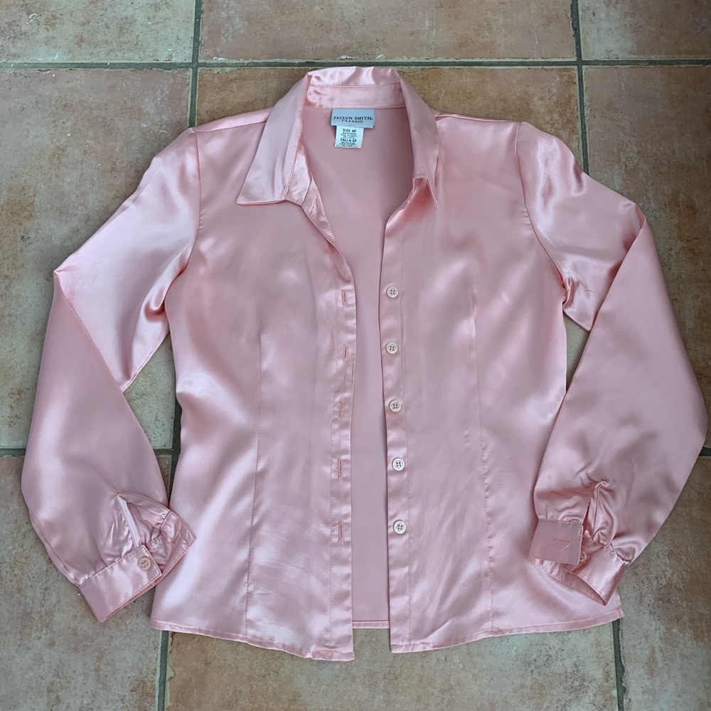 Thrifted Silk Button Down